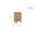Hampstead 2 Drawer Bedside (Oak)