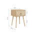 Herringford 1 Drawer Bedside (Oak)