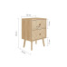 Herringford 2 Drawer Bedside (Oak)