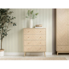 Herringford 4 Drawer Chest (Oak)
