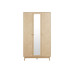 Herringford 3 Door Mirror Wardrobe (Oak)