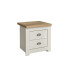 Highgate 2 Drawer Bedside (Cream & Oak)
