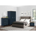 Highgate 4 Drawer Chest (Navyy & Oak)