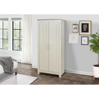 Highgate 2 Door Wardrobe (Cream & Oak)