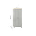 Highgate 2 Door Wardrobe (Grey & Oak)