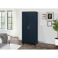 Highgate 2 Door Wardrobe (Navy & Oak)