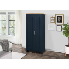 Highgate 2 Door Wardrobe (Navy & Oak)