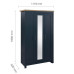 Highgate 3 Door Mirror Wardrobe (Navy & Oak)