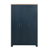 Highgate 3 Door Wardrobe (Navy & Oak)