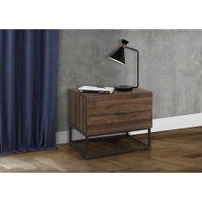 Houston 2 Drawer Bedside (Walnut)
