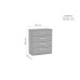 Lynx 4 Drawer Chest (4 Colours)