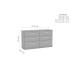 Lynx 6 Drawer Chest (4 Colours)