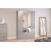 Lynx 4 Door Combi Wardrobe with Mirror (4 Colours)