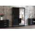 Lynx Sliding Wardrobe with Mirror (4 Colours) 