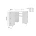 Olivia Corner Dressing Table (White)