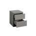 Oslo 2 Drawer Bedside (Grey)