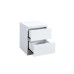 Oslo 2 Drawer Bedside (White)