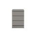 Oslo 3 Drawer Bedside (Grey)