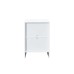 Oslo 3 Drawer Bedside (White)