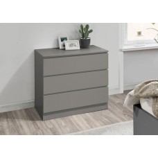 Oslo 3 Drawer Chest (Grey)