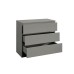 Oslo 3 Drawer Chest (Grey)