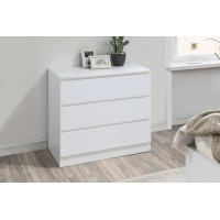 Oslo 3 Drawer Chest (White)