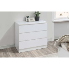 Oslo 3 Drawer Chest (White)