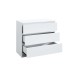 Oslo 3 Drawer Chest (White)