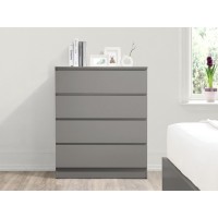 Oslo 4 Drawer Chest (Grey)