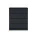 Oslo 4 Drawer Chest (Black)