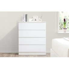 Oslo 4 Drawer Chest (White)