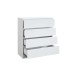 Oslo 4 Drawer Chest (White)