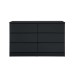 Oslo 6 Drawer Chest (Black)