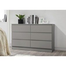 Oslo 6 Drawer Chest (Grey)