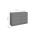 Oslo 6 Drawer Chest (Grey)