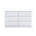 Oslo 6 Drawer Chest (White)