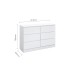 Oslo 6 Drawer Chest (White)