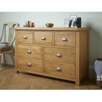Woburn Oak 4+3 Drawer Chest (Assembled) 