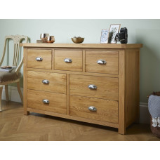Woburn Oak 4+3 Drawer Chest (Assembled) 