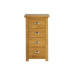 Woburn Oak 4 Drawer Narrow Chest (Assembled)