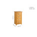Woburn Oak 4 Drawer Narrow Chest (Assembled)
