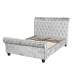 Isabella Sleigh Bed (Silver) 